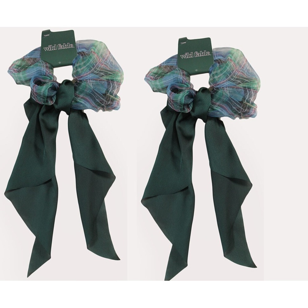 Hair Ties Wild Fable Hair Twister 2 Pack Green/Multicolor